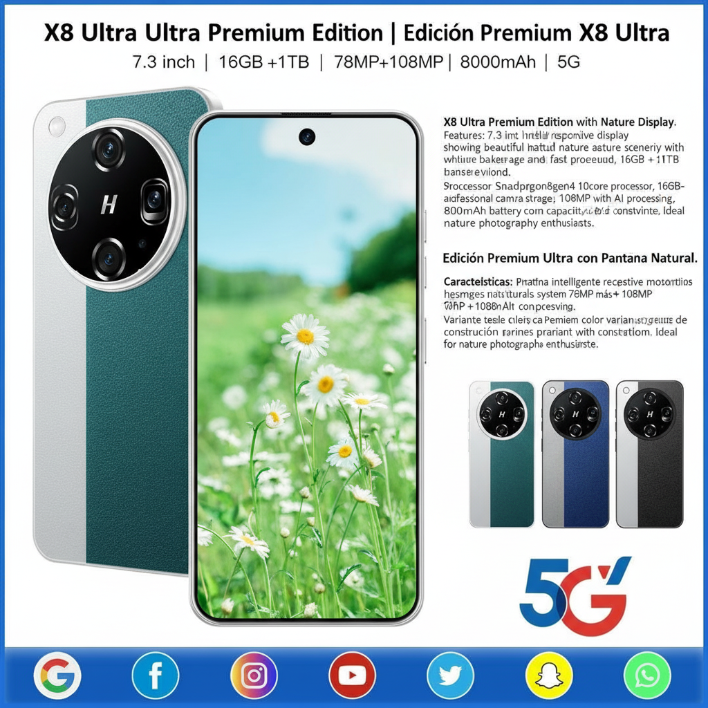 ELOWEN X8 Ultra Exclusive | 6.6" Crystal Clear Display | 16GB+1TB Ultimate Config | VIP Delivery Service | Premium Luxury Limited Edition