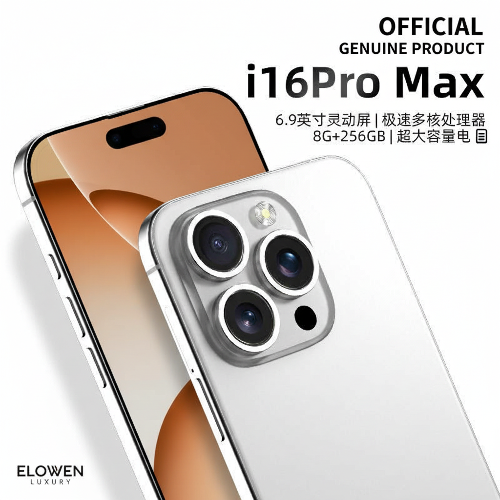 ELOWEN i16 Pro Max Zenith | 512GB Storage | 5G Netcom | Optimized Android | Premium Luxury Wireless Charging Edition