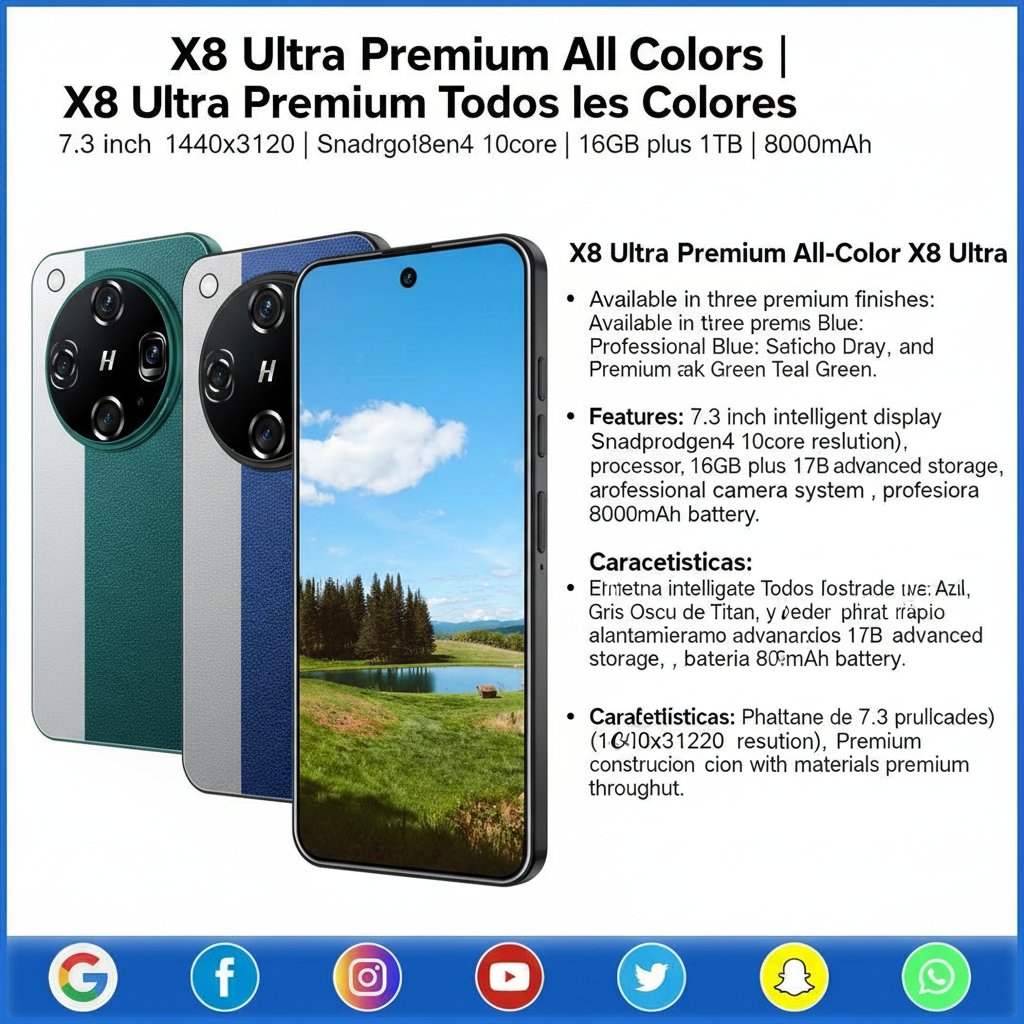 ELOWEN X8 Ultra Exclusive | 6.6" Crystal Clear Display | 16GB+1TB Ultimate Config | VIP Delivery Service | Premium Luxury Limited Edition