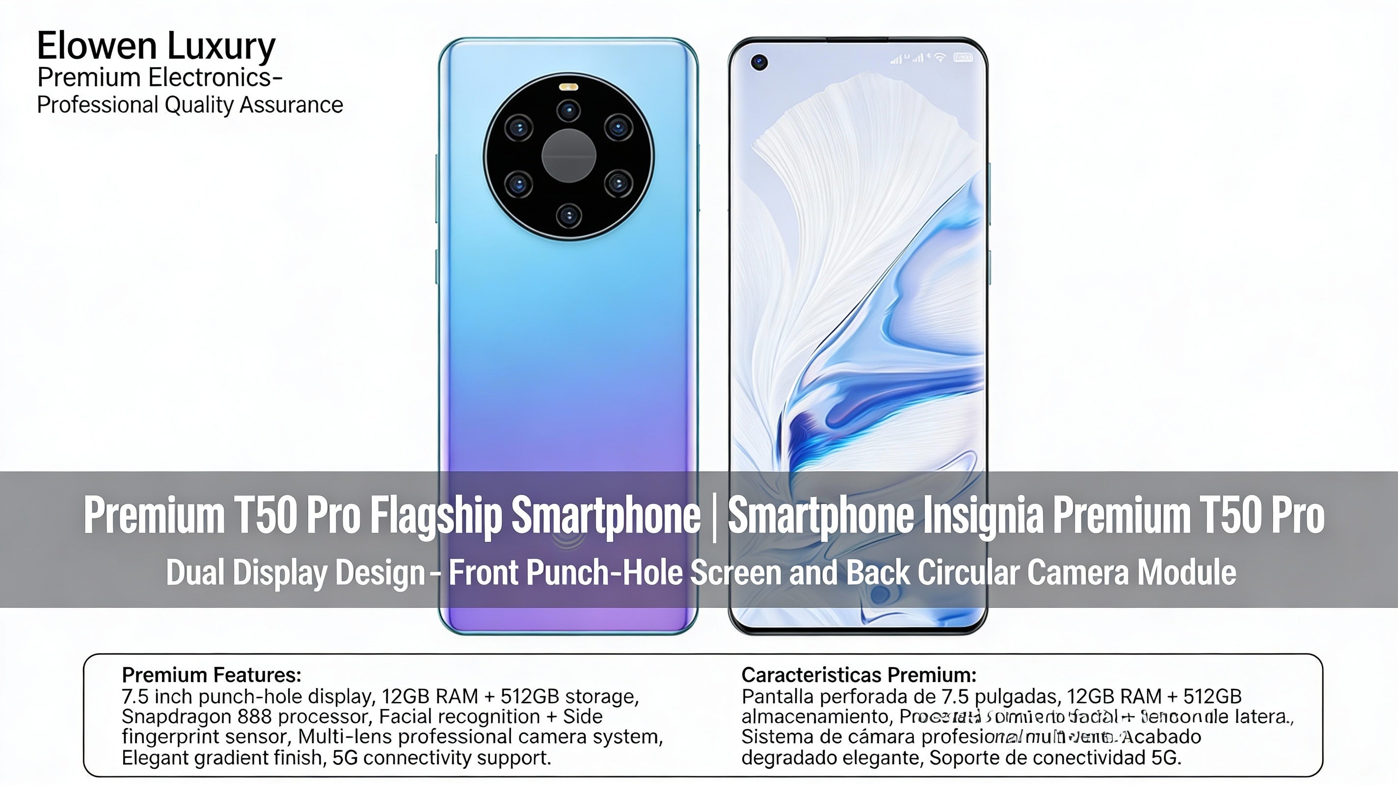 ELOWEN Shark 5G Predator | Snapdragon Gaming Edition | Liquid Cooling System | 144Hz Gaming Display | Premium Luxury Gaming Beast Edition