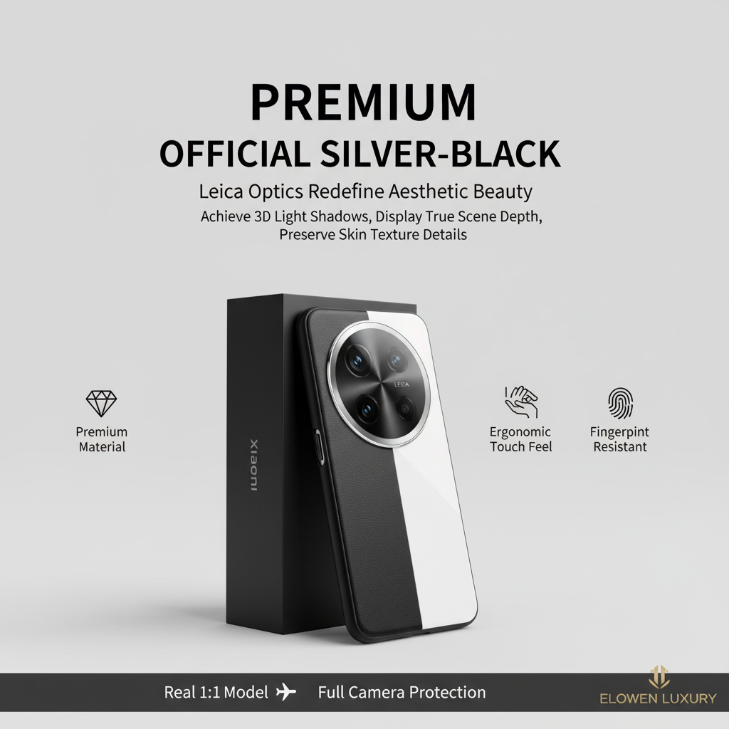 ELOWEN 15 Ultra Leather Case | Genuine Italian Leather | Anti-Drop Protection | Premium Luxury Tactile Experience Edition