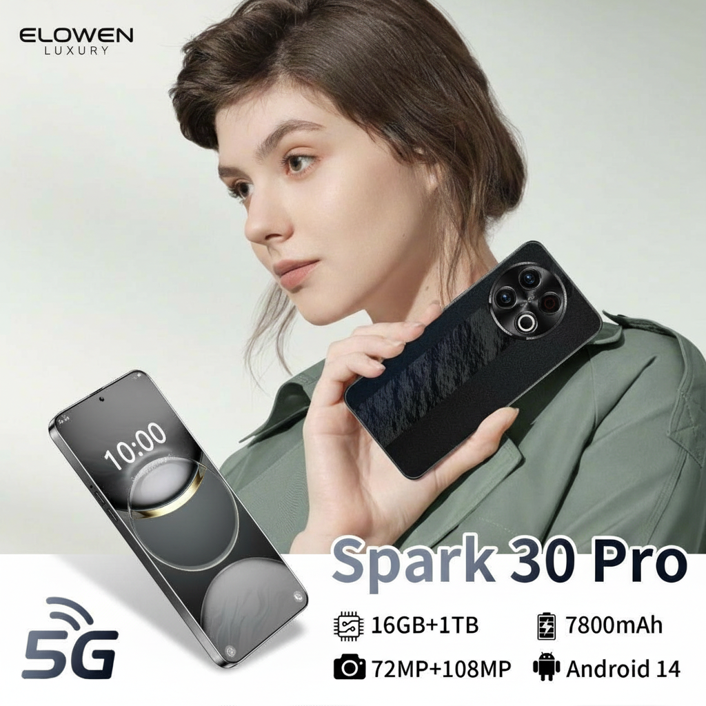ELOWEN Spark 30 Pro Luminous | Incell Camera Technology | Aurora Design | Pure Android | Premium Luxury Artistic Edition