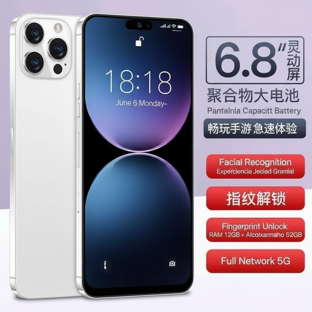 ELOWEN i15 Pro Max Dynamic | Smart Island Interface | Streaming Ready Pro | 6.8" True Color Display | Premium Luxury Viral Edition
