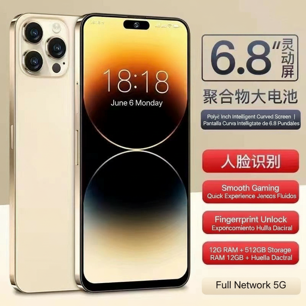 ELOWEN i15 Pro Max Dynamic | Smart Island Interface | Streaming Ready Pro | 6.8" True Color Display | Premium Luxury Viral Edition