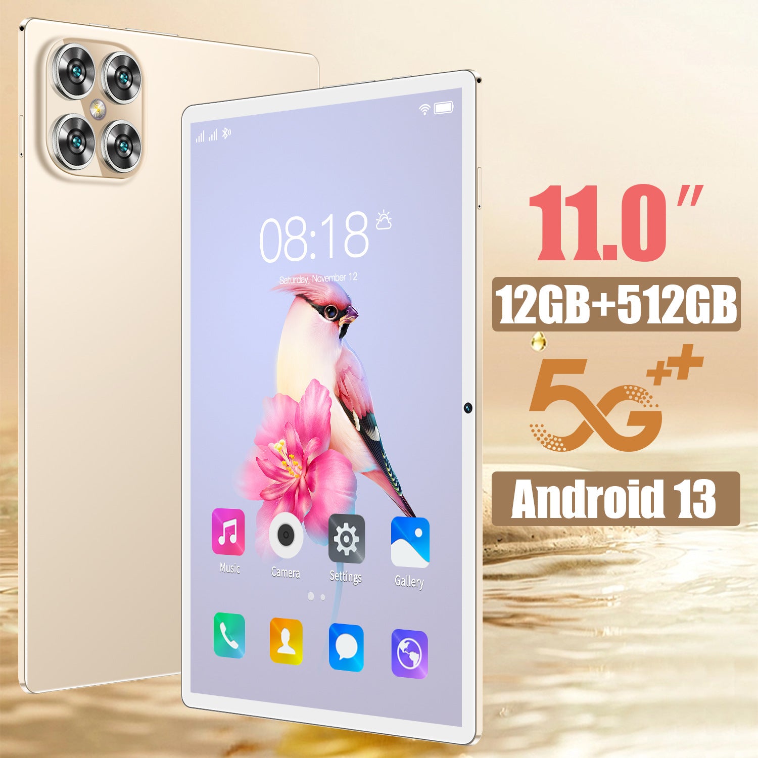 ELOWEN Pad Pro X Titan | 5G Hypersonic Speed | Retina HD Display | Premium Luxury Total Mobile Office Edition