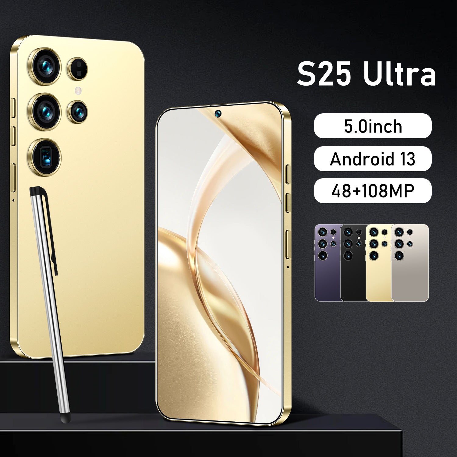 ELOWEN S25 Mini Bijou | Technological Jewel | Android 13 | Credit Card Size | Discreet Luxury