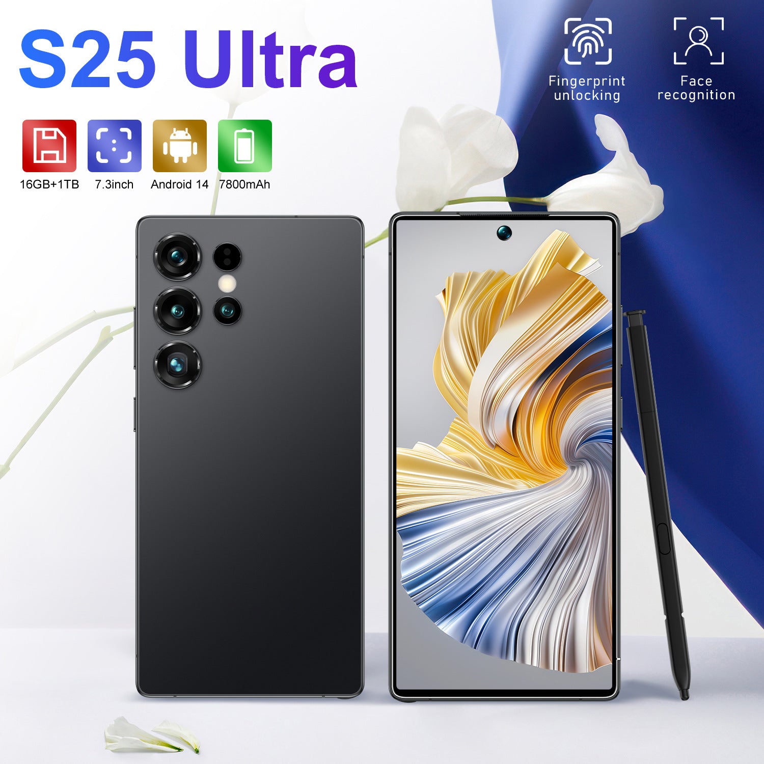 ELOWEN S25 Ultra Hot-Selling | 6.8" Premium Display | 16GB+1TB Cross-Border Beast | Android 12 Dropshipping Ready | Premium Luxury Wholesale Edition