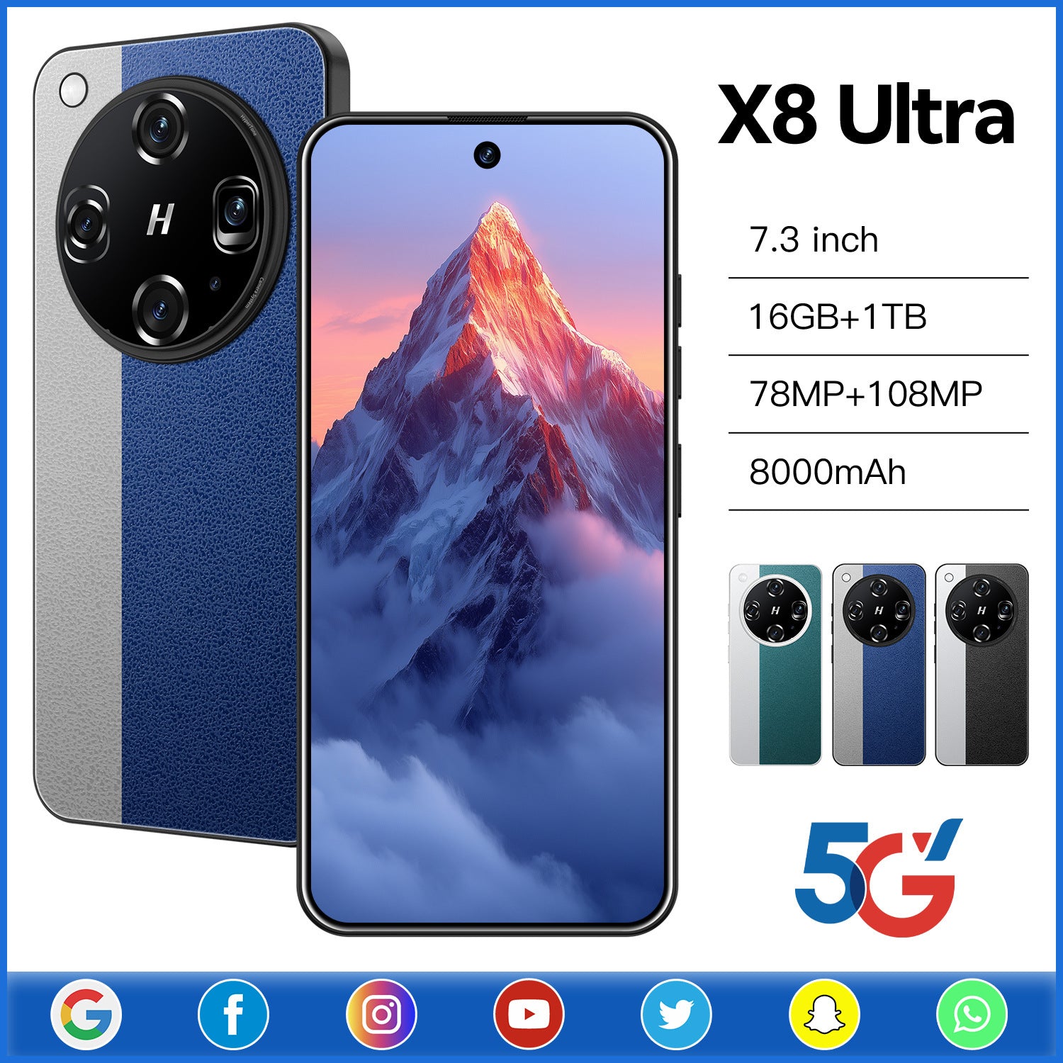 ELOWEN X8 Ultra Exclusive | 6.6" Crystal Clear Display | 16GB+1TB Ultimate Config | VIP Delivery Service | Premium Luxury Limited Edition