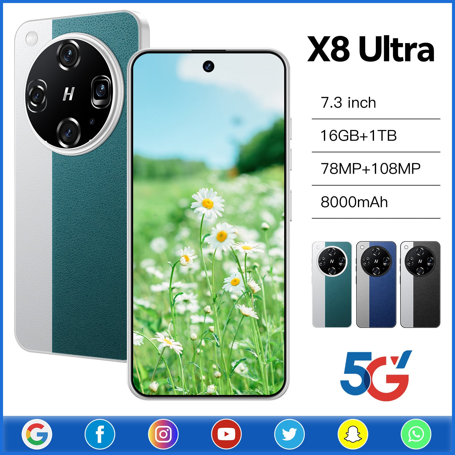 ELOWEN X8 Ultra Exclusive | 6.6" Crystal Clear Display | 16GB+1TB Ultimate Config | VIP Delivery Service | Premium Luxury Limited Edition