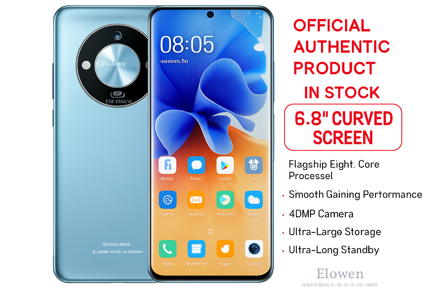 ELOWEN Phantom 5G Royal Edition | Dual SIM Global Unlocked | Gaming Pro Processor | Premium Luxury Brand New Sealed