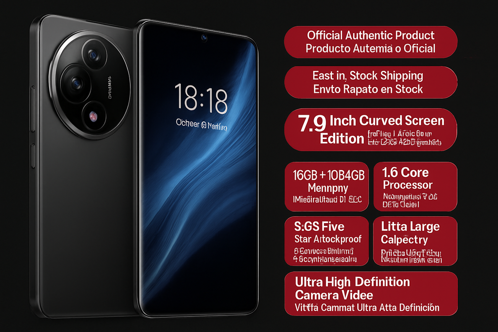 ELOWEN X200 Pro Curve Master | 1TB Ultra Storage | 3D Curved Display | ZEISS Optical Lens | Premium Luxury 3D Face Unlock Edition