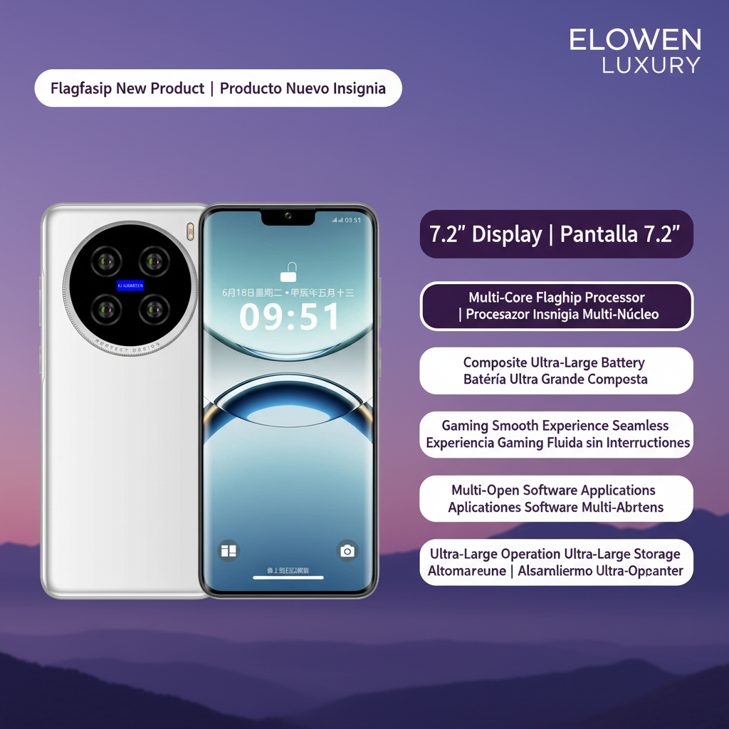 ELOWEN S100 UltraMax Cinema | 7.2" Giant Screen | Curved HD | Marathon Battery | Mobile Cinema