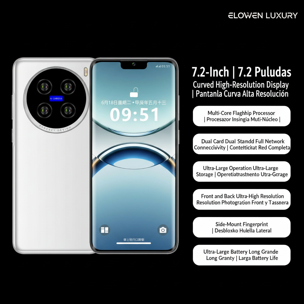 ELOWEN S100 UltraMax Cinema | 7.2" Giant Screen | Curved HD | Marathon Battery | Mobile Cinema
