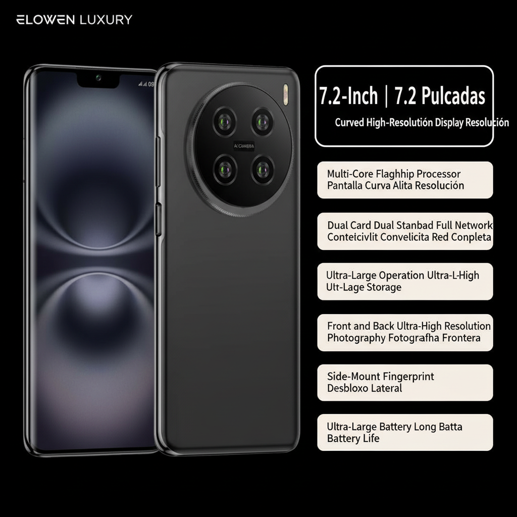 ELOWEN S100 UltraMax Cinema | 7.2" Giant Screen | Curved HD | Marathon Battery | Mobile Cinema